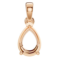 PE-1164 Rose Gold Pendant UNSET - Main View