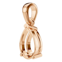 PE-1164 Rose Gold Pendant UNSET - ANGLE