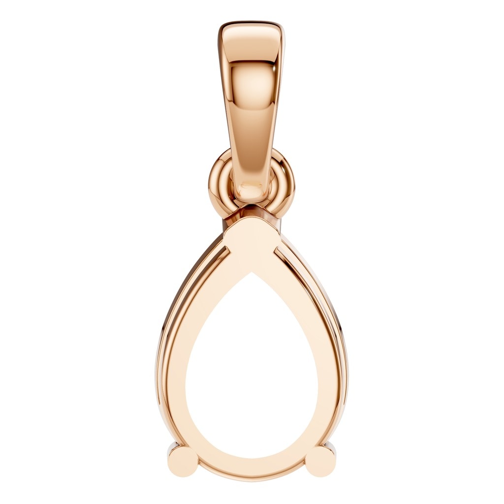 PE-1164 Rose Gold Pendant UNSET - BACK