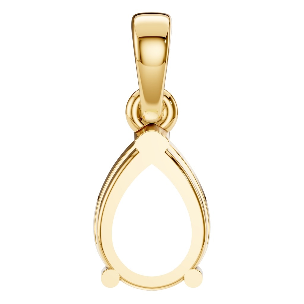 PE-1164 Yellow Gold Pendant UNSET - BACK