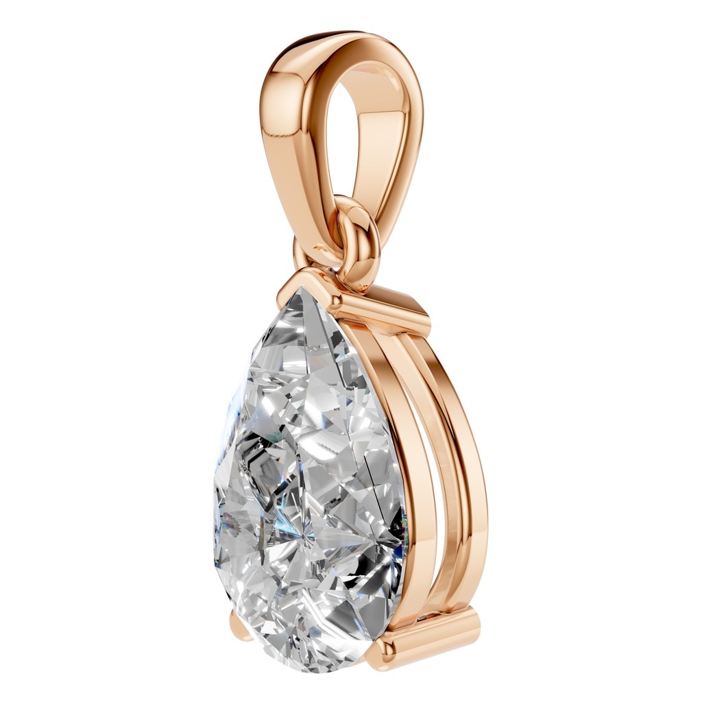 PE-1164 Rose Gold Pendant SET - ANGLE