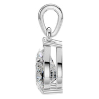 PE-1164 White Gold Pendant SET - Side View