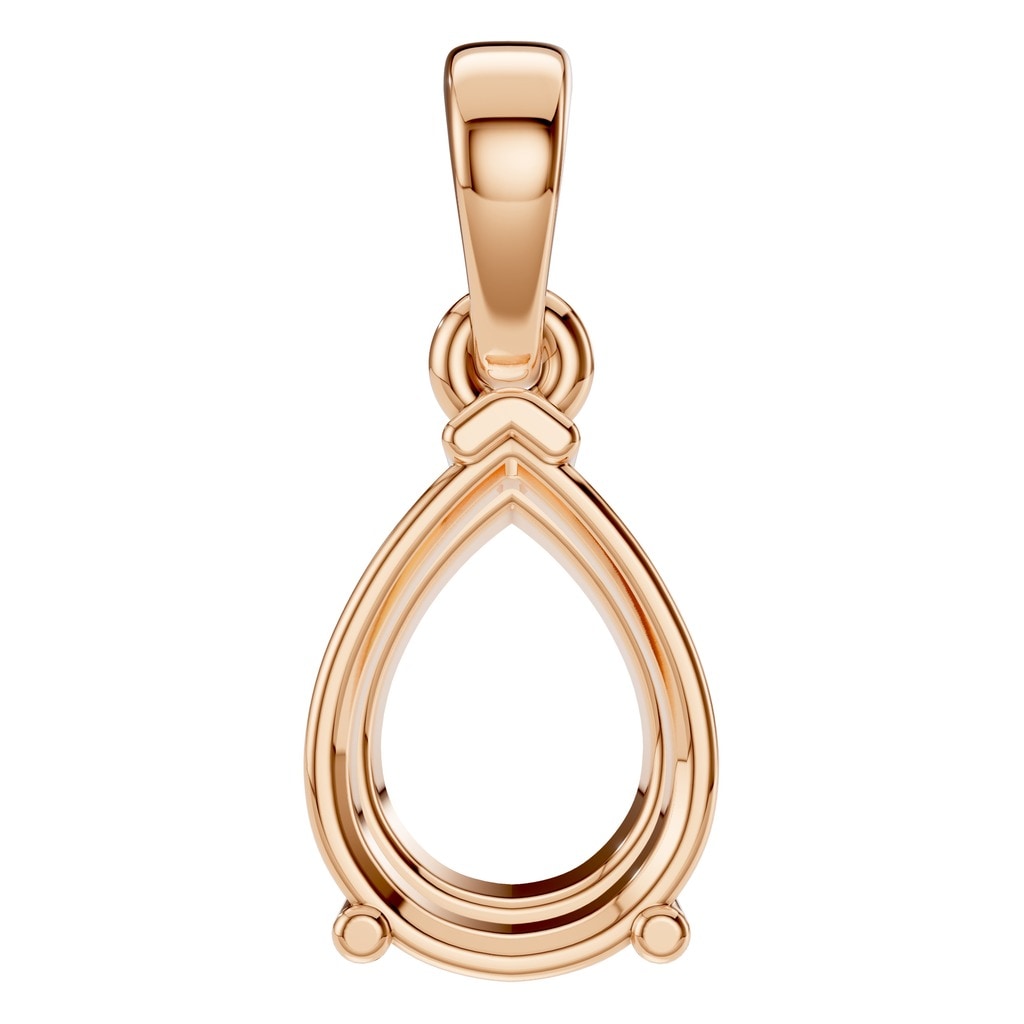 PE-1164 Rose Gold Pendant UNSET - Main View