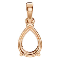 PE-1164 Rose Gold Pendant UNSET - Main View