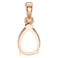 PE-1164 Rose Gold Pendant UNSET - BACK