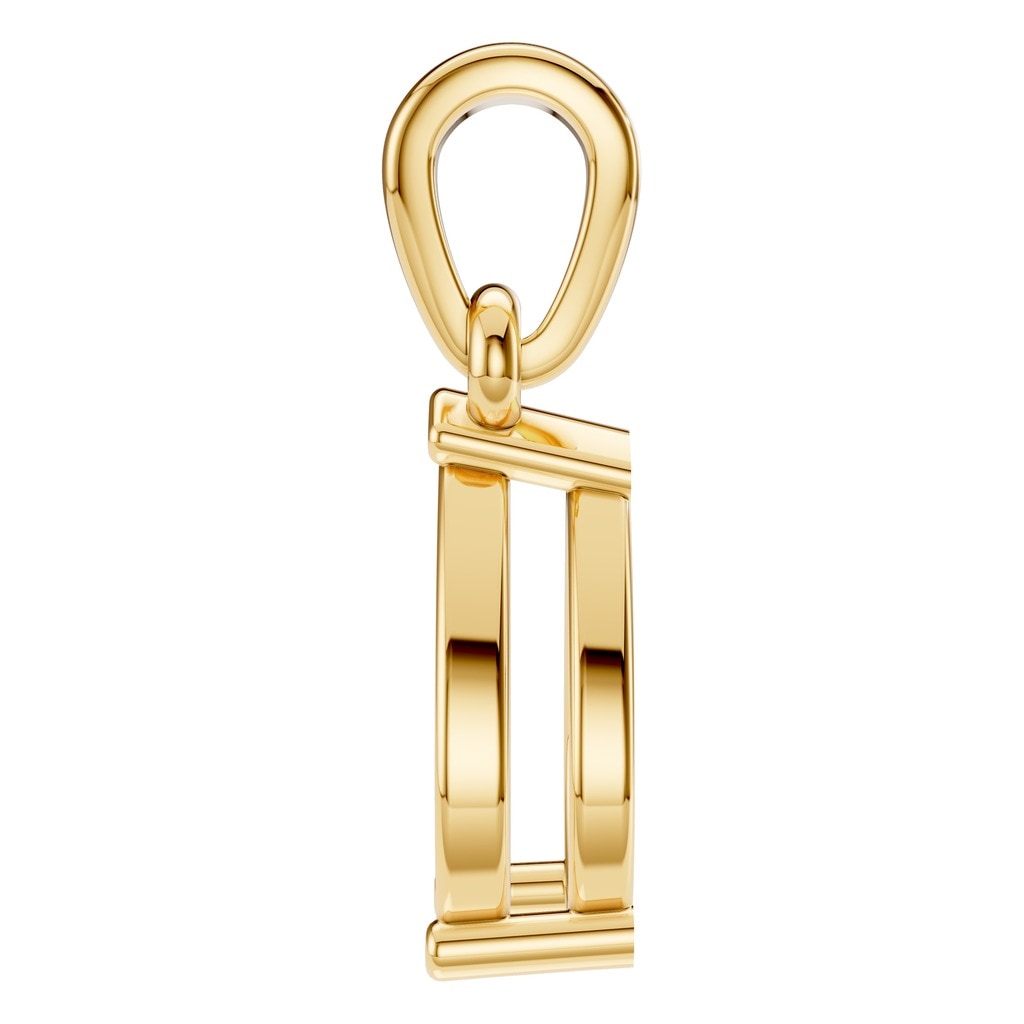 PE-1164 Yellow Gold Pendant UNSET - Side View