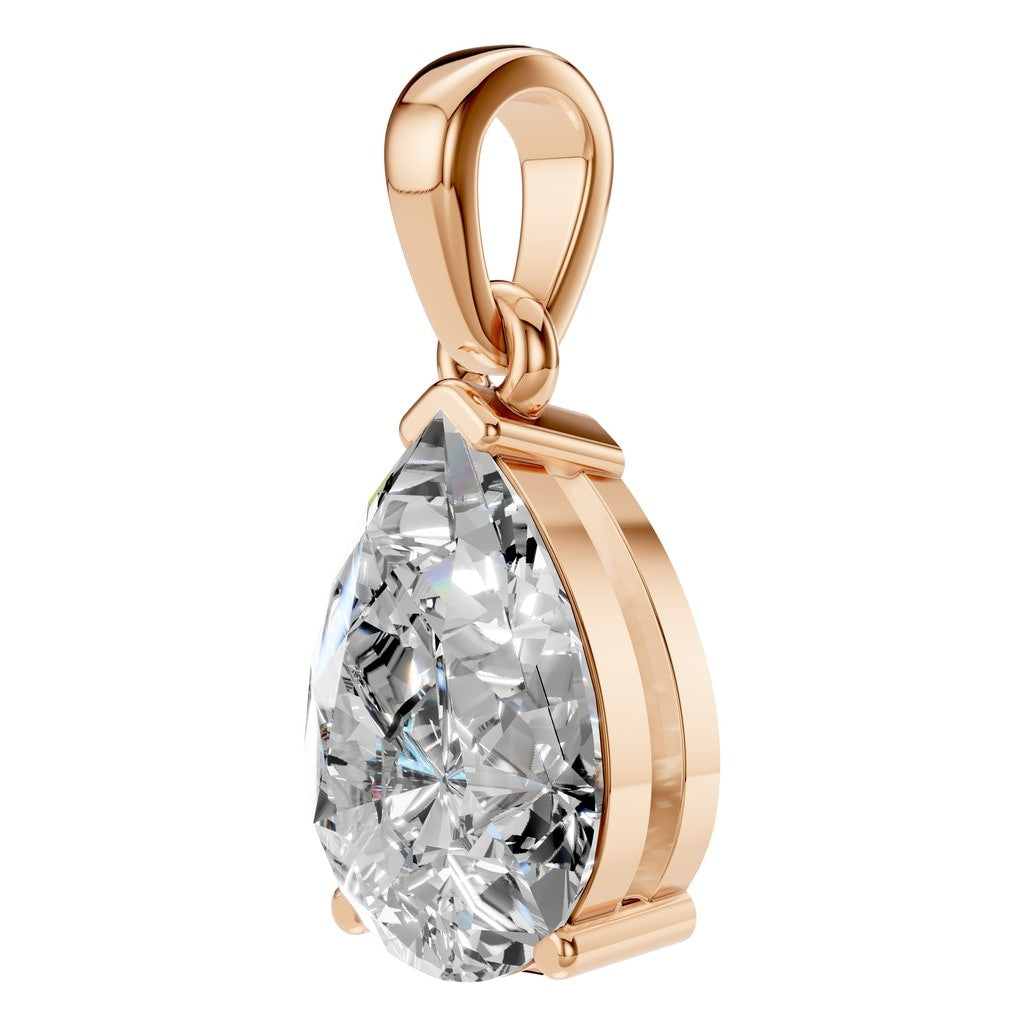 PE-1164 Rose Gold Pendant SET - ANGLE