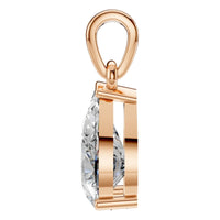 PE-1164 Rose Gold Pendant SET - Side View