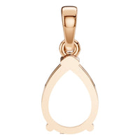 PE-1164 Rose Gold Pendant UNSET - BACK