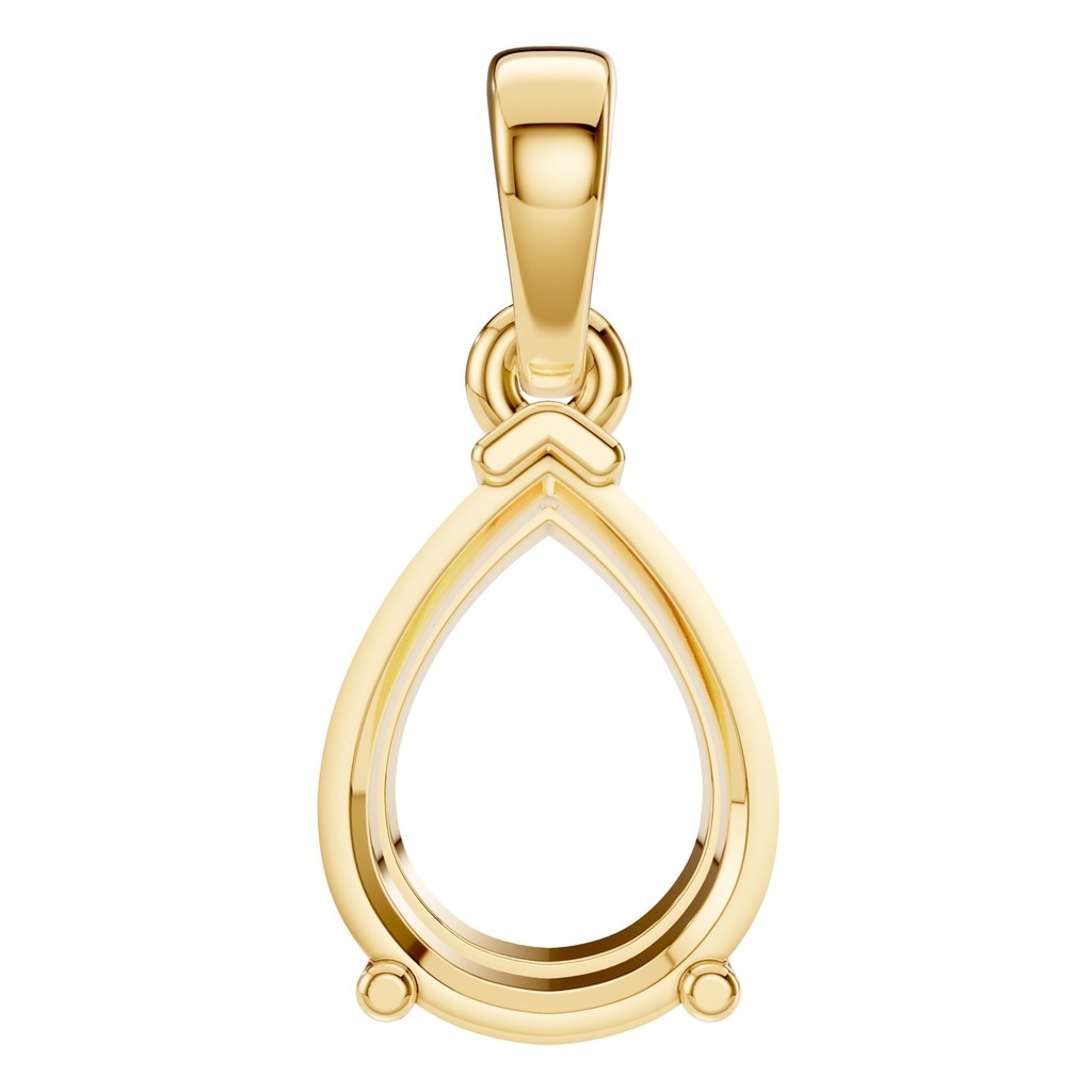 PE-1164 Yellow Gold Pendant UNSET - Main View