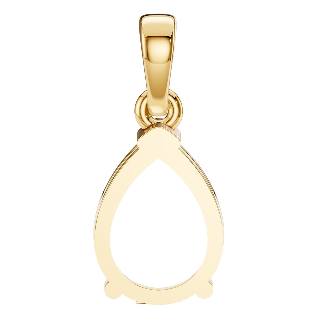 PE-1164 Yellow Gold Pendant UNSET - BACK