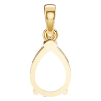 PE-1164 Yellow Gold Pendant UNSET - BACK