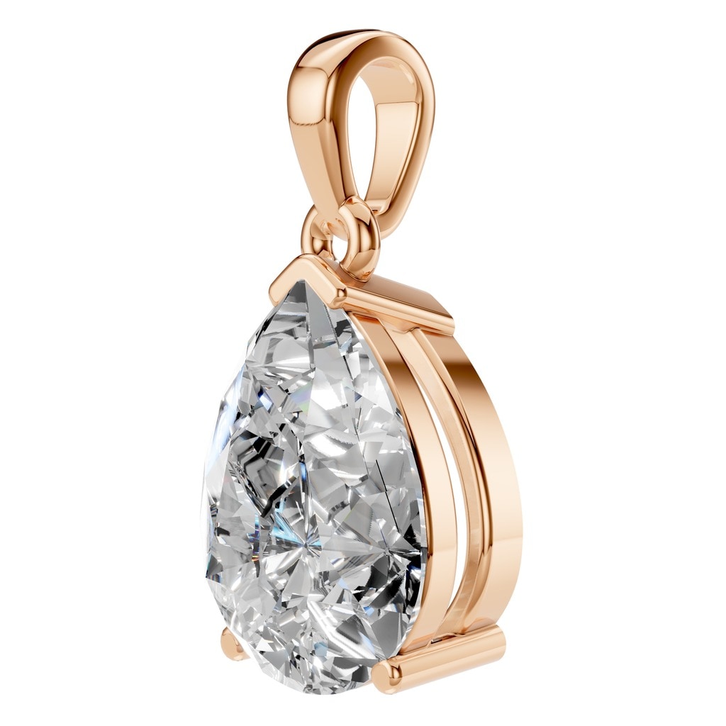 PE-1164 Rose Gold Pendant SET - ANGLE