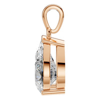 PE-1164 Rose Gold Pendant SET - Side View