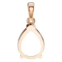 PE-1164 Rose Gold Pendant UNSET - BACK