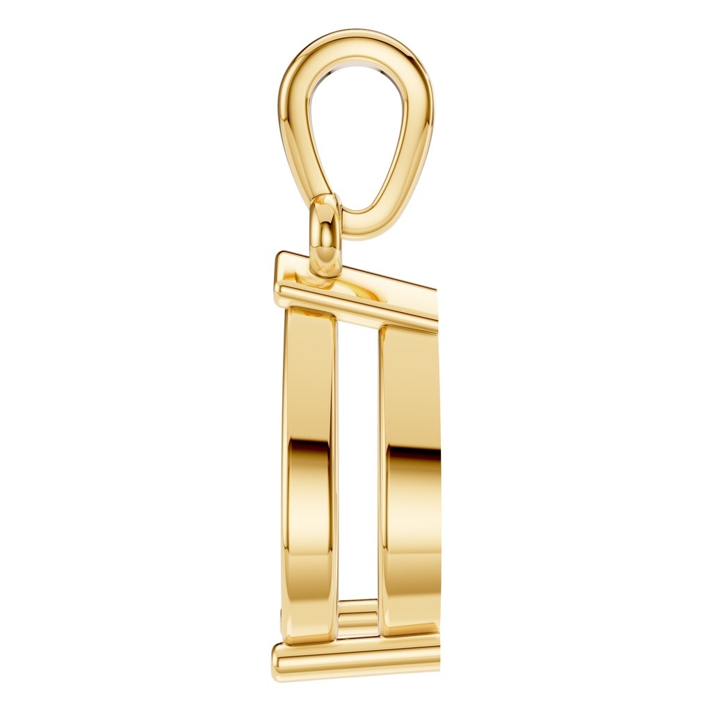PE-1164 Yellow Gold Pendant UNSET - Side View