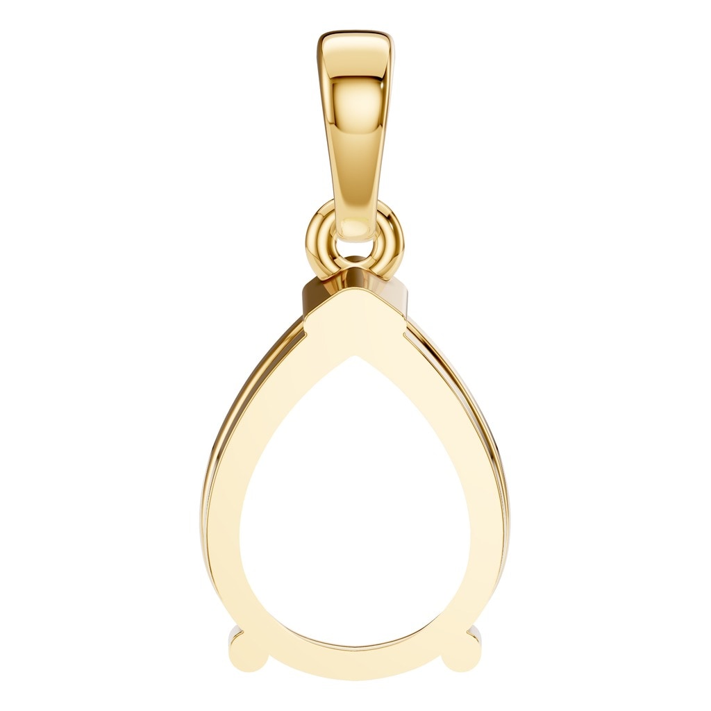 PE-1164 Yellow Gold Pendant UNSET - BACK