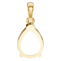 PE-1164 Yellow Gold Pendant UNSET - BACK