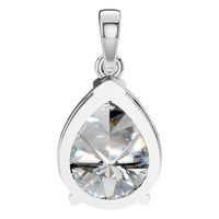 PE-1164 White Gold Pendant SET - BACK