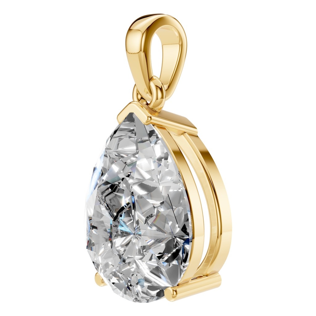 PE-1164 Yellow Gold Pendant SET - ANGLE