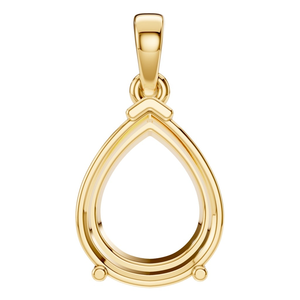 PE-1164 Yellow Gold Pendant UNSET - Main View