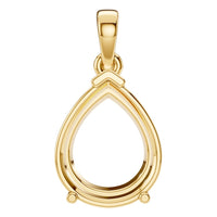 PE-1164 Yellow Gold Pendant UNSET - Main View