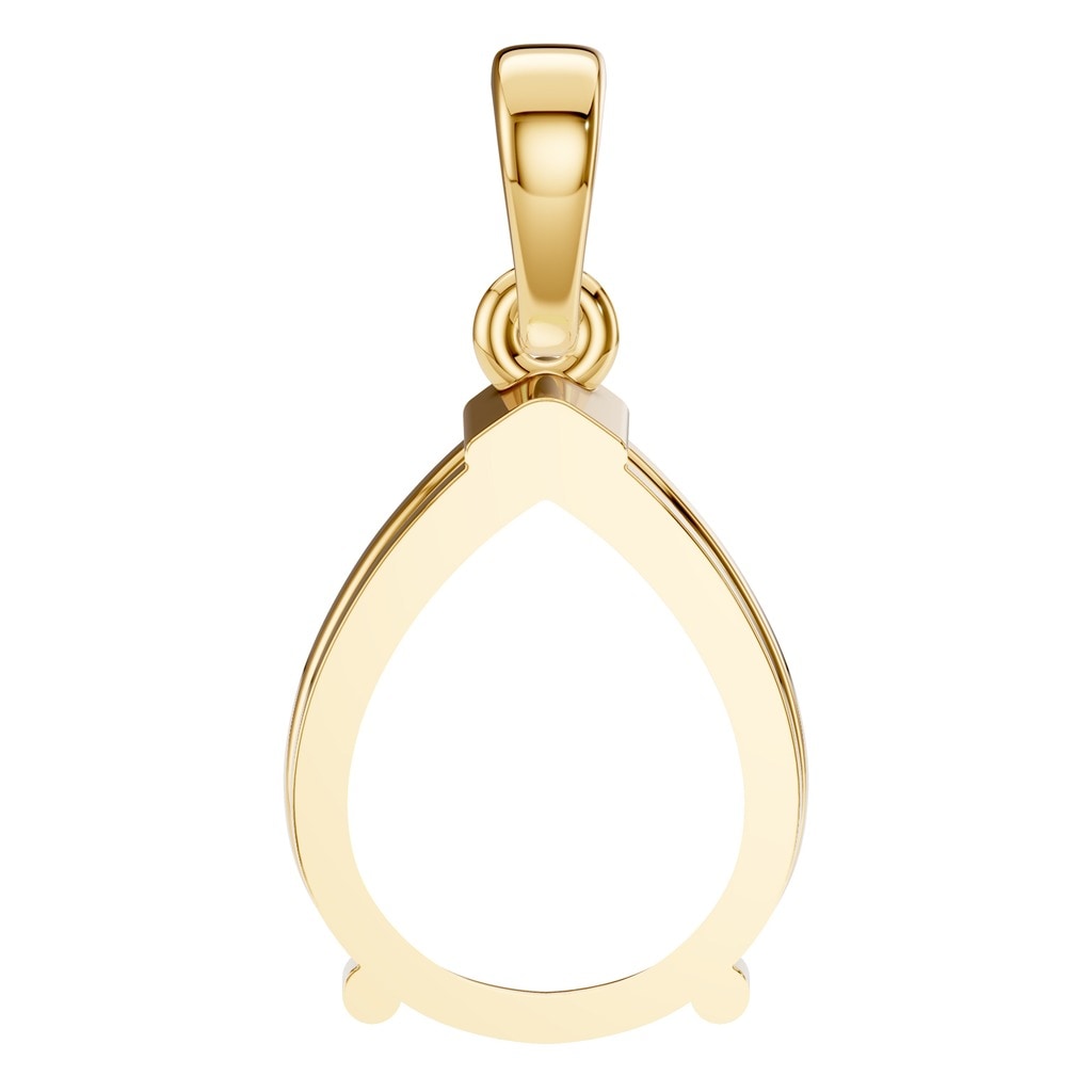 PE-1164 Yellow Gold Pendant UNSET - BACK