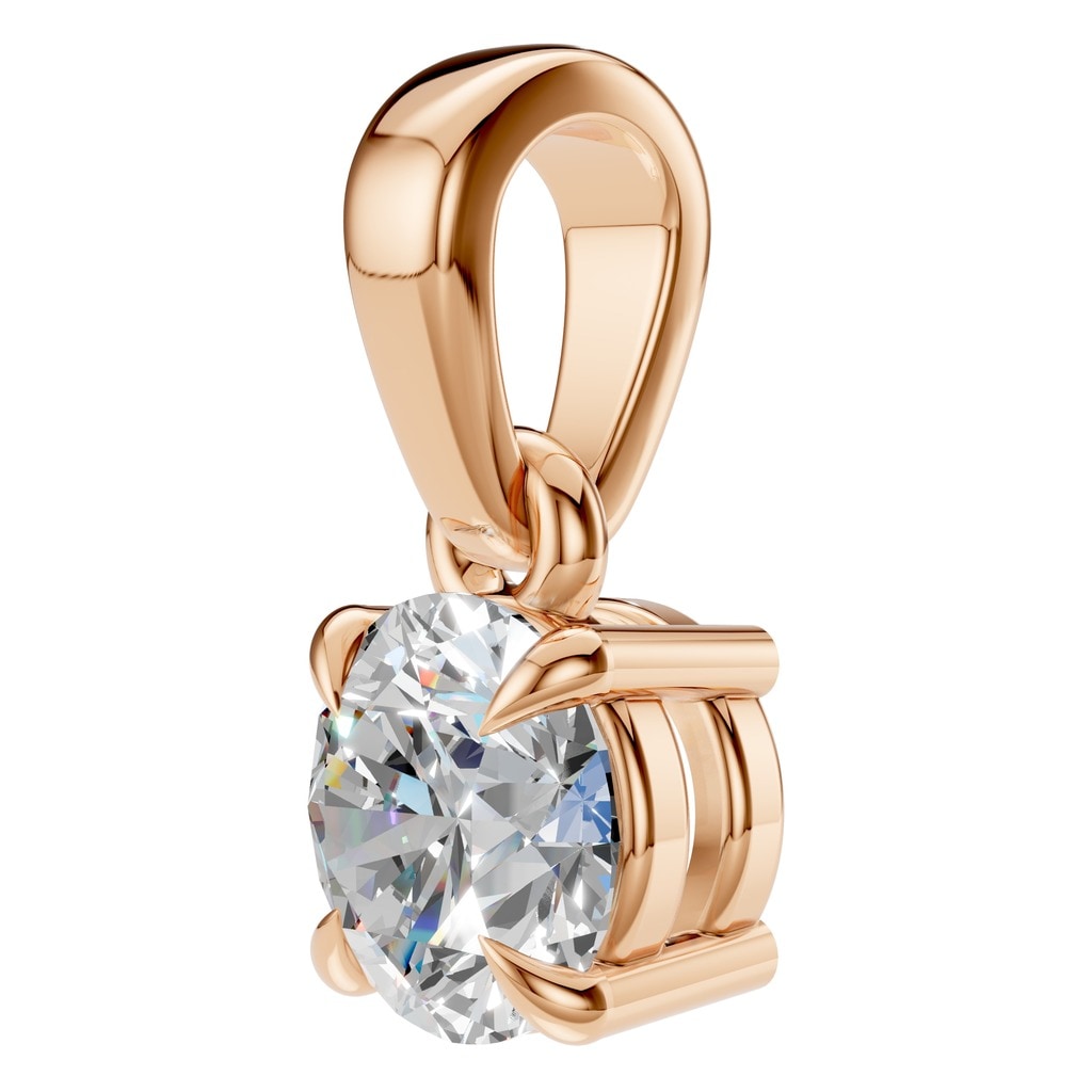 PE-1164 Rose Gold Pendant SET - ANGLE
