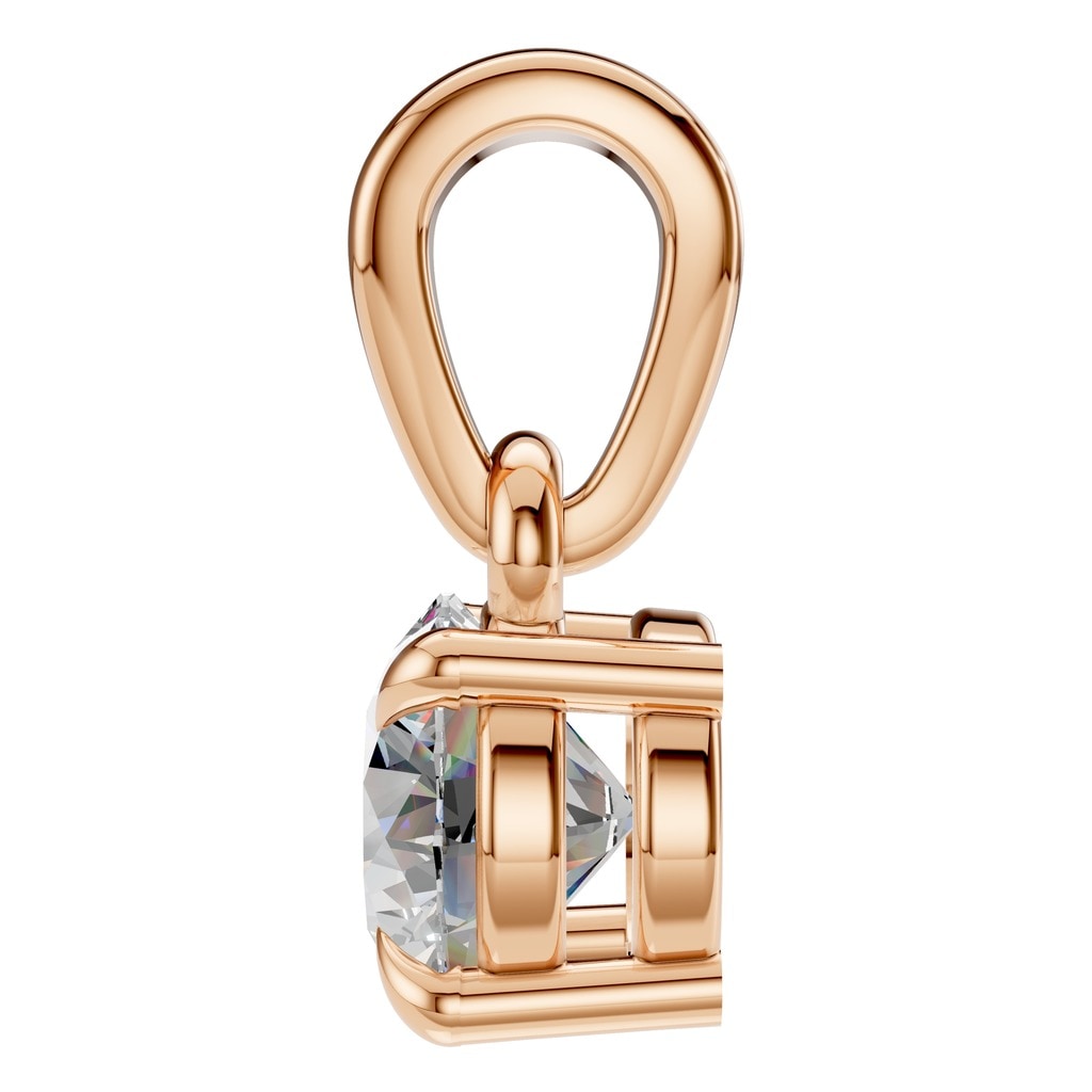PE-1164 Rose Gold Pendant SET - Side View