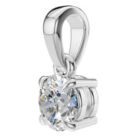 PE-1164 White Gold Pendant SET - ANGLE