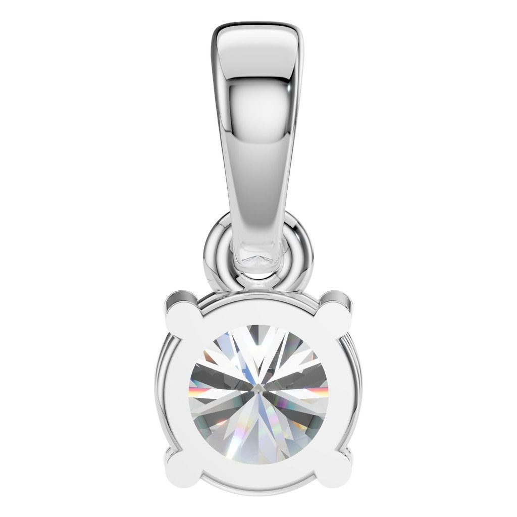 PE-1164 White Gold Pendant SET - BACK
