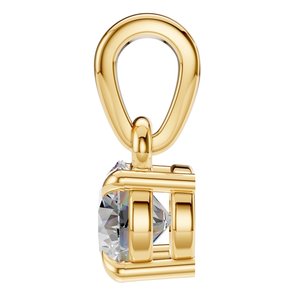 PE-1164 Yellow Gold Pendant SET - Side View