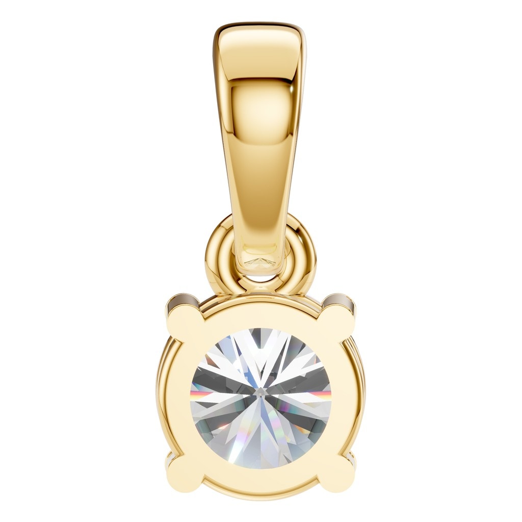 PE-1164 Yellow Gold Pendant SET - BACK