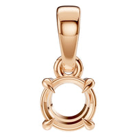 PE-1164 Rose Gold Pendant UNSET - Main View