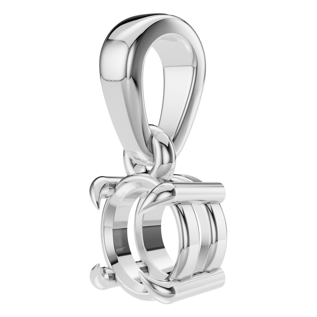 PE-1164 White Gold Pendant UNSET - ANGLE