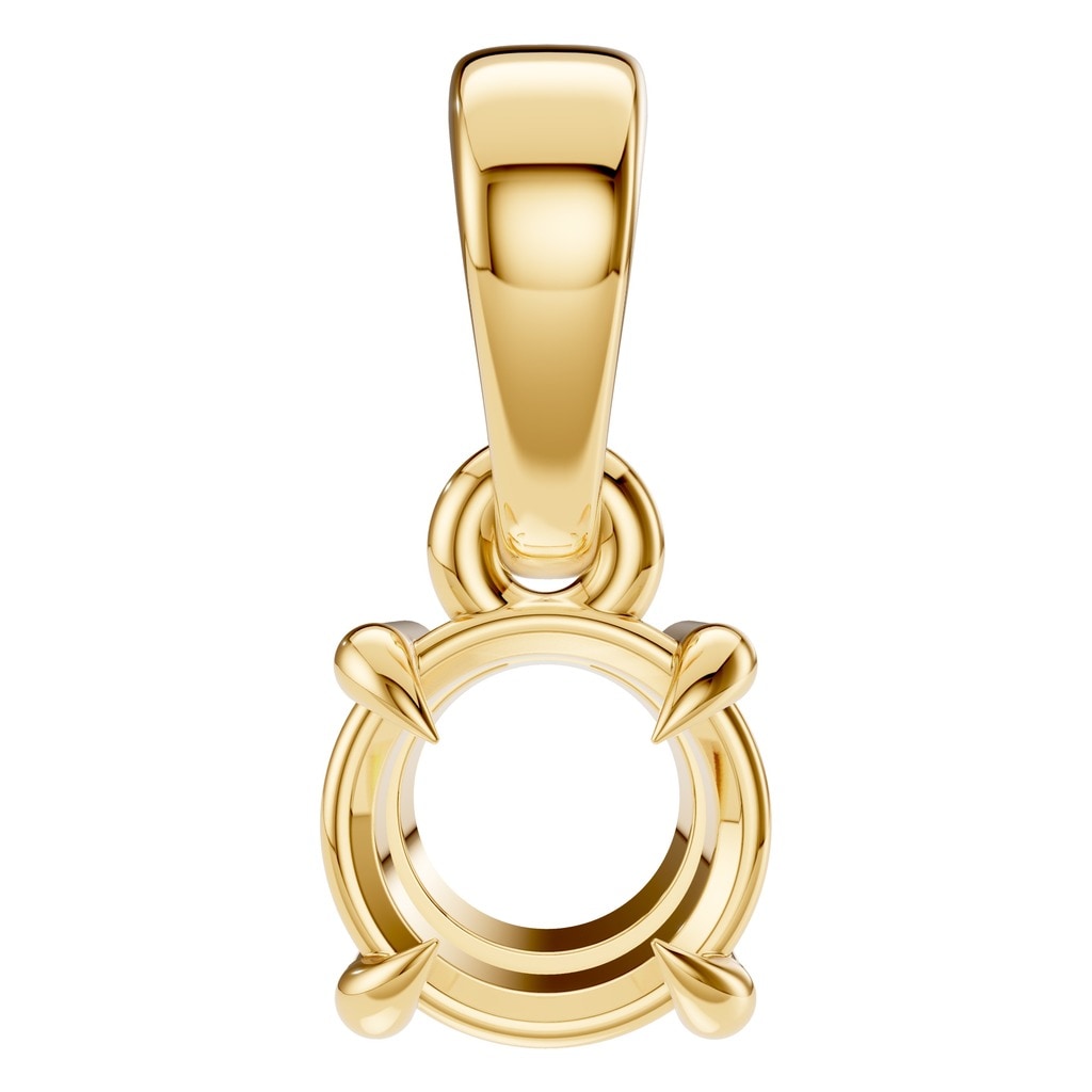 PE-1164 Yellow Gold Pendant UNSET - Main View