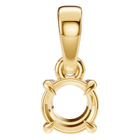 PE-1164 Yellow Gold Pendant UNSET - Main View