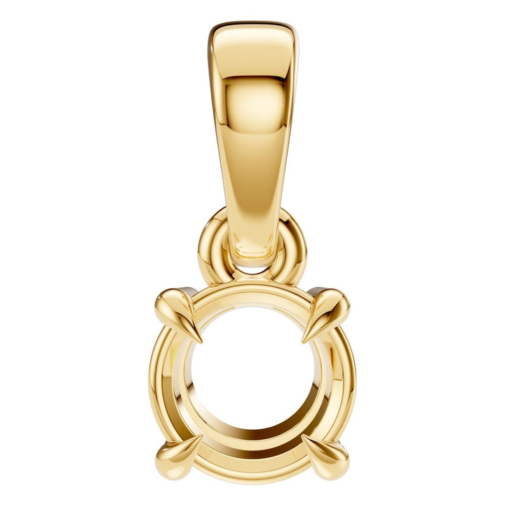 Solitaire Pendant Mounting - Round