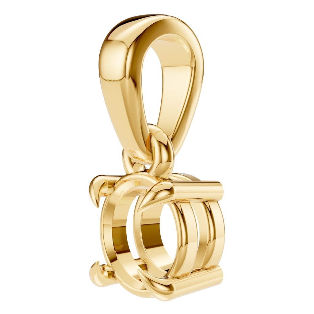 PE-1164 Yellow Gold Pendant UNSET - ANGLE