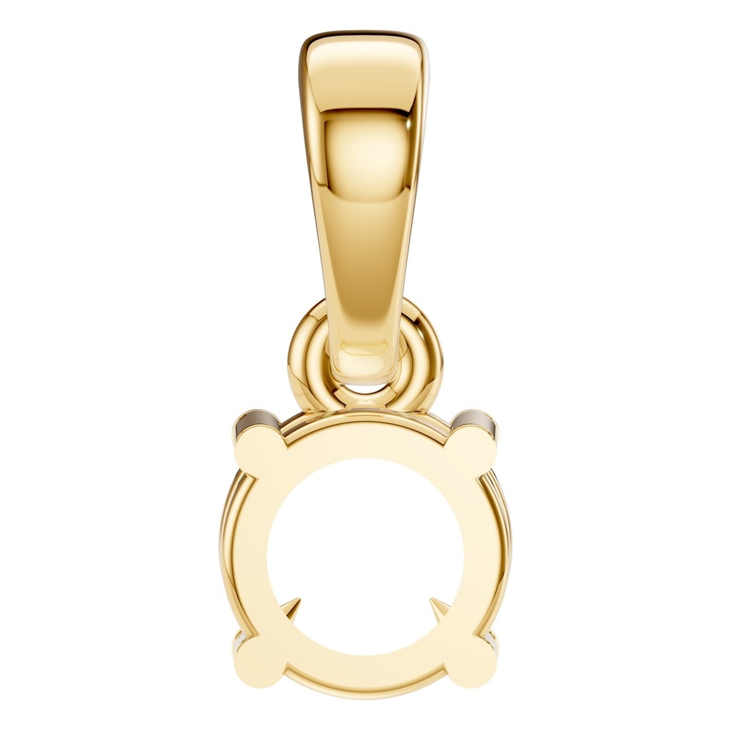PE-1164 Yellow Gold Pendant UNSET - BACK