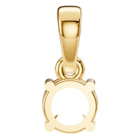 PE-1164 Yellow Gold Pendant UNSET - BACK
