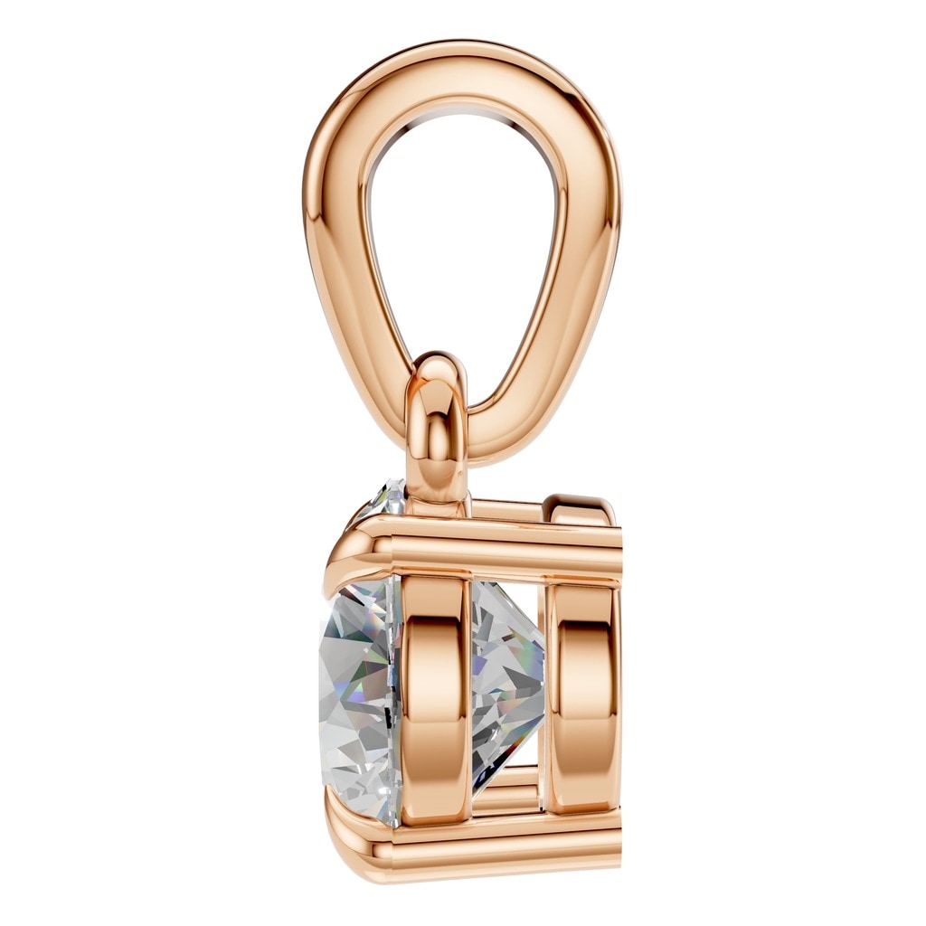 PE-1164 Rose Gold Pendant SET - Side View