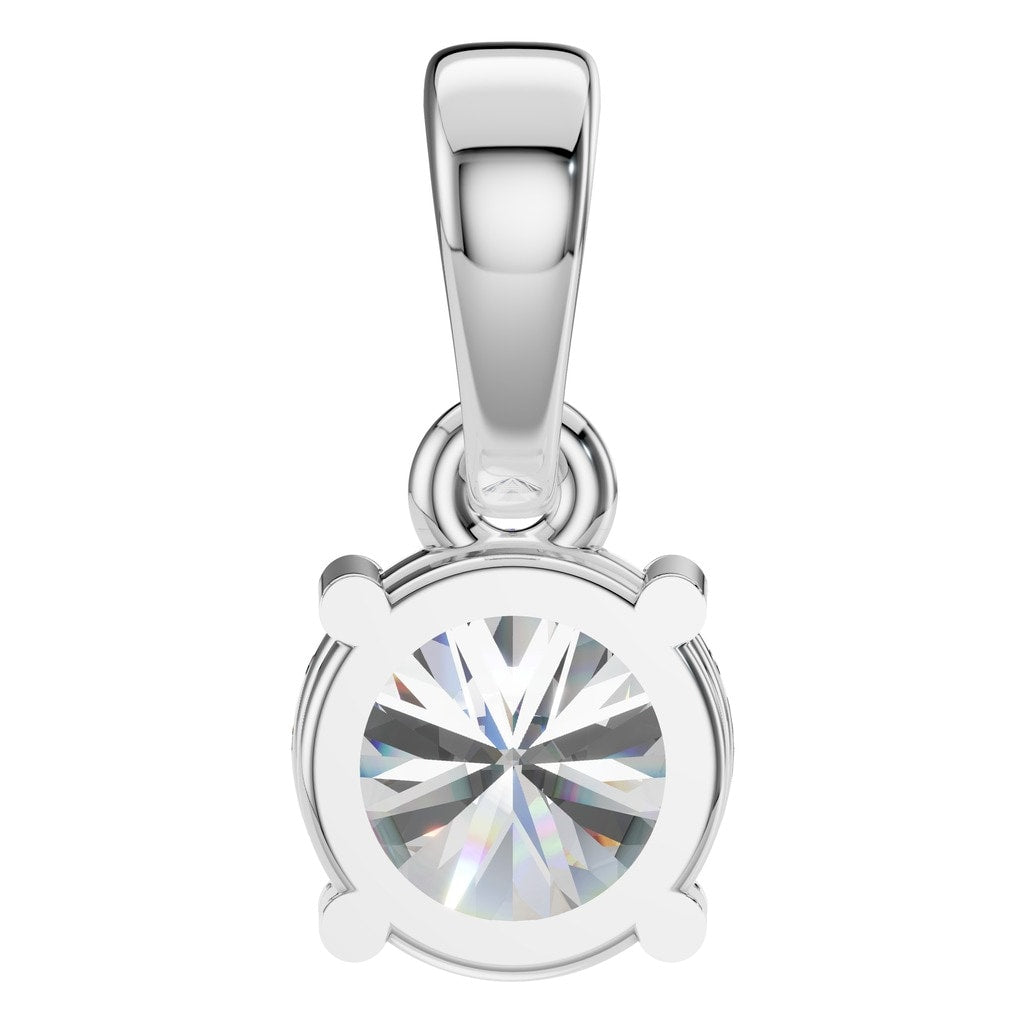 PE-1164 White Gold Pendant SET - BACK