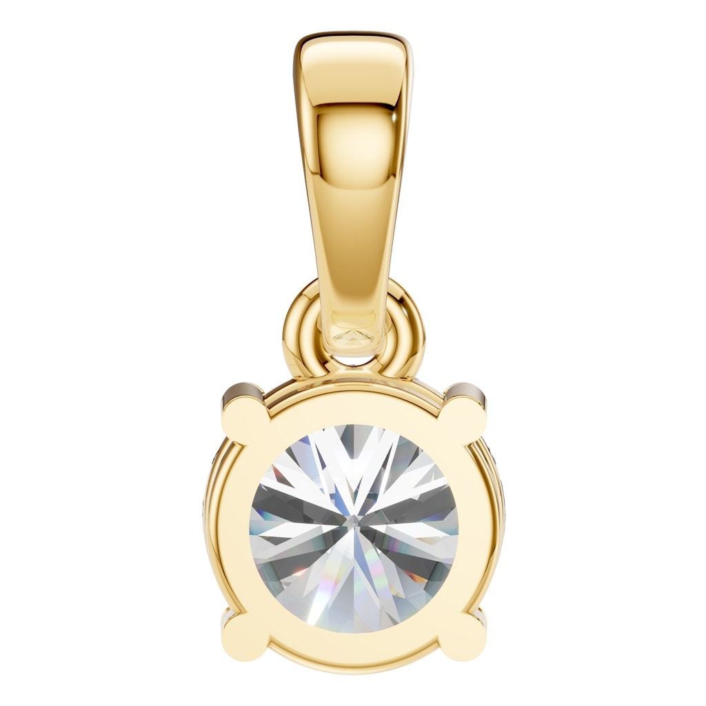 PE-1164 Yellow Gold Pendant SET - BACK