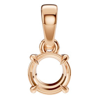PE-1164 Rose Gold Pendant UNSET - Main View