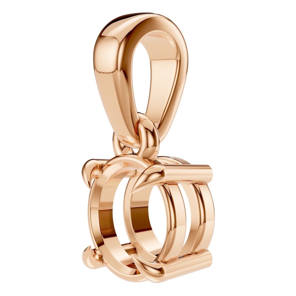 PE-1164 Rose Gold Pendant UNSET - ANGLE