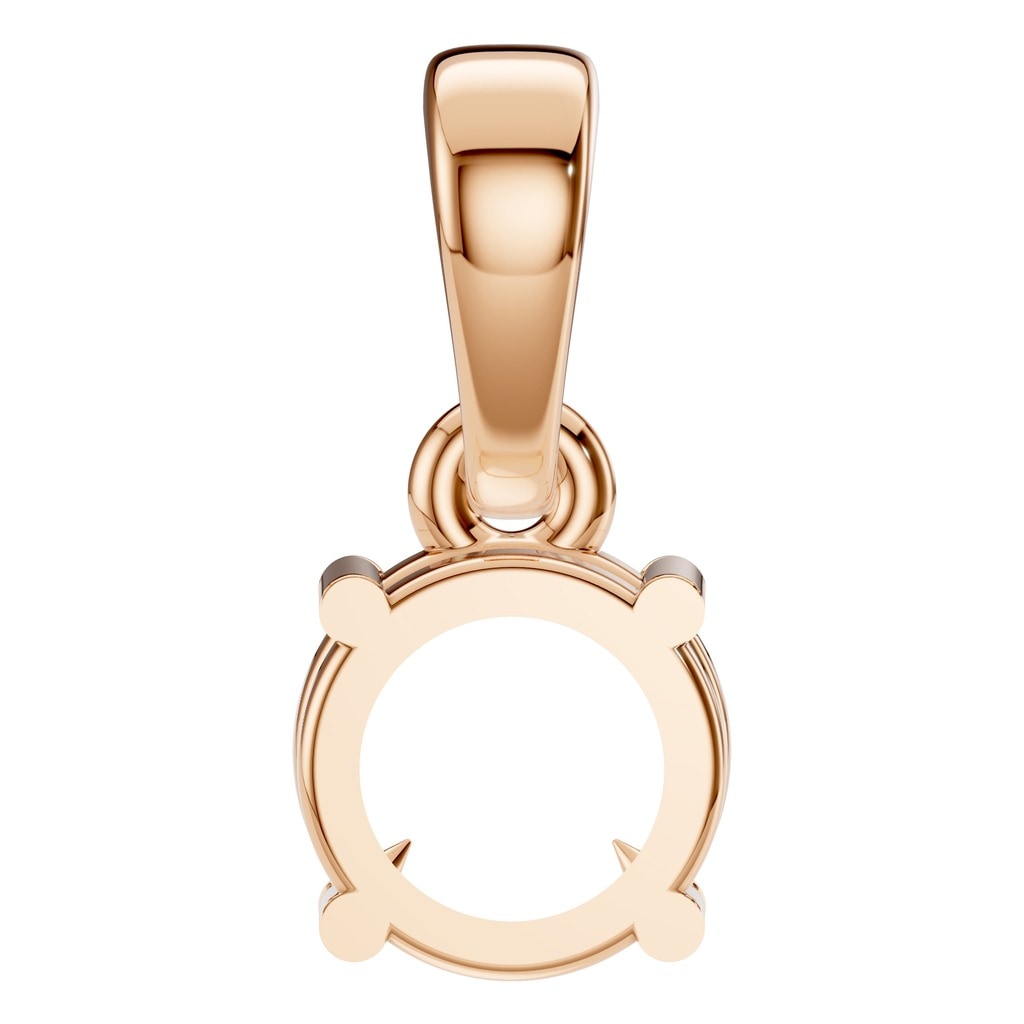 PE-1164 Rose Gold Pendant UNSET - BACK