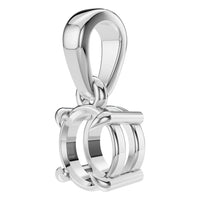 PE-1164 White Gold Pendant UNSET - ANGLE