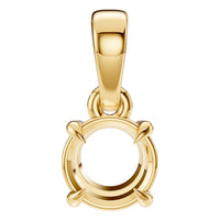 PE-1164 Yellow Gold Pendant UNSET - Main View