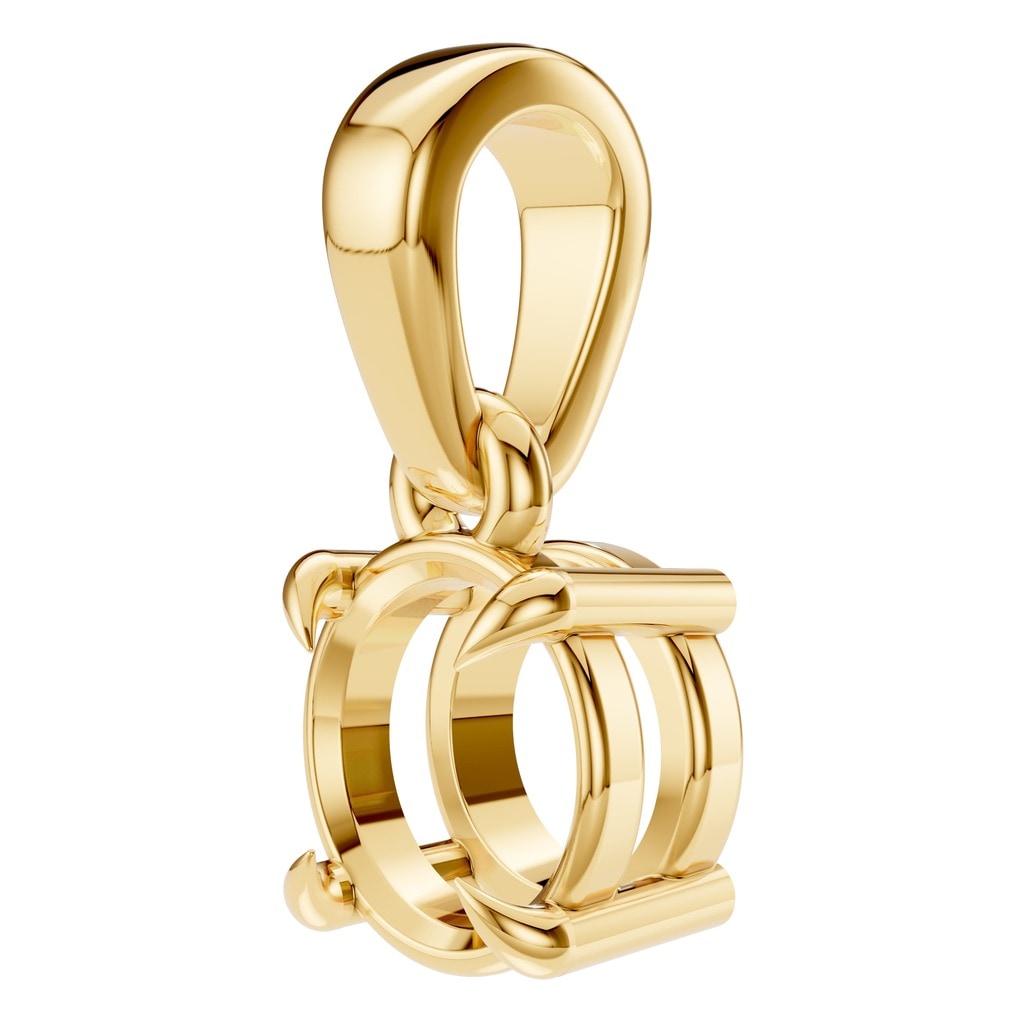 PE-1164 Yellow Gold Pendant UNSET - ANGLE
